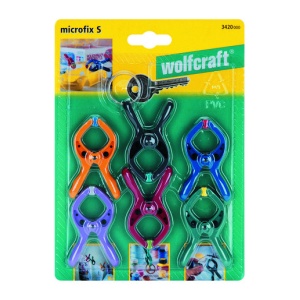 Set 6 mini clesti microfix cu inel chei Wolfcraft 3420000 - Img 7