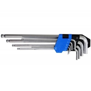 Set 9 chei imbus tip L cap sferic extra-lungi, 1.5 - 10 mm - Img 4