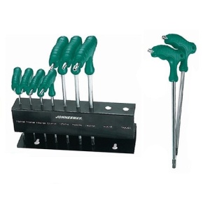 Set 9 piese imbus torx gaurit cu maner Jonnesway T10-T50