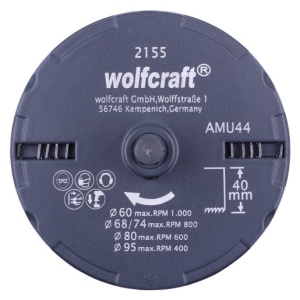 Set carote de debitare super Wolfcraft 2155000, diametre multiple:D 60, 68, 74, 80, 95 mm, adancime de taiere 40 mm, tija hexagonala - Img 3