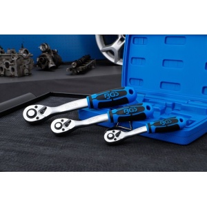 Set chei cu clichet 1/2", 1/4", 3/8", 72 dinti - Img 4