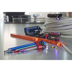 Set chei imbus cromate cu bila, fluorescente, suport ErgoStar, WIHA, 9 piese, 1,5-10 mm - Img 6