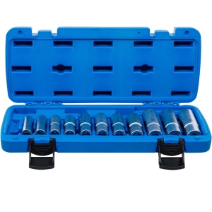 Set chei speciale tubulare cu fanta (deschise), antrenare 3/8", 8-19 mm, BGS - Img 2