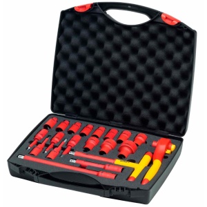 Set chei tubulare izolate la 1000V, WIHA, 1/2", 20 piese, 4-32 MM