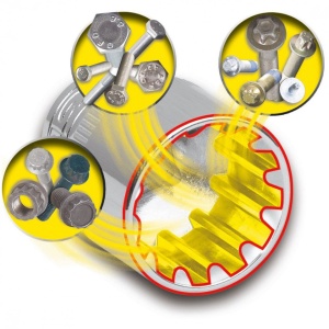 Set chei tubulare, KS TOOLS TRIPLEplus, 3/8"+1/2", 17 piese - Img 5