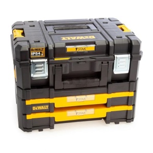 Set combinat cutii de depozitare Dewalt DWST83395-1, TSTAK II si IV, 440 x 332 x 327 mm - Img 2