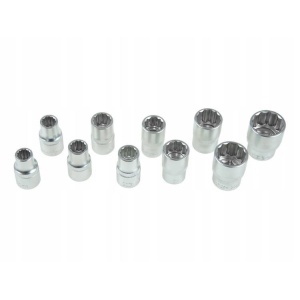 Set de capete 1/2" cu clichet, 11 bucati, cod 16207 - Img 6