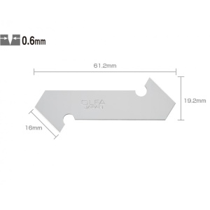 Set PB-800 - lame japoneze taiere plastic, plexiglas, textolit, 3 lame, Olfa - Img 1