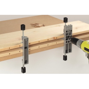 Set universal de dibluire cu prindere simpla Wolfcraft 3750000 pentru dibluri de 6,8,10mm cu grosimi de 12 - 30 mm - Img 3