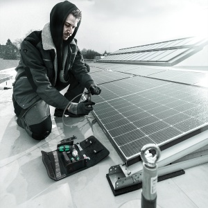 Set Wera profesional de montaj fotovoltaic, 7 piese, cu surubelnita dinamometrica tip pistol si scule pentru conectori MC4 - Img 2