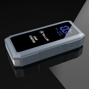 Starter auto portabil Tellur, 12V, 1500A, baterie externă, 16800mAh, lanternă, gri - Img 11