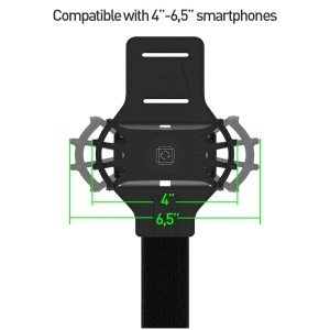 Suport detașabil Tellur de telefon 4"-6.5" pentru braț A100, negru - Img 2