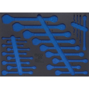Suport organizator pentru carucior, 3/3 sertar, GOL, pentru 22 chei combinate Tip "E" - Img 1