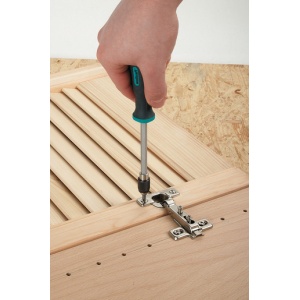 Surubelnita de mana pentru biti (1/4") Wolfcraft 8725000, magnetic, maner ergonomic, bicomponent, lungime 197 mm - Img 6