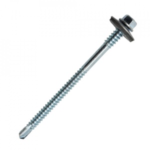 Suruburi Autoforante cu cap hexagonal, DIN 7504K GT6 pentru panou sandwich, ZN+saiba, 5.5/6.3X125mm, 50 bucati