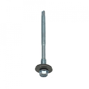 Suruburi Autoforante cu cap hexagonal, DIN 7504K GT6 pentru panou sandwich, ZN+saiba, 5.5/6.3X110mm, 50 bucati - Img 2