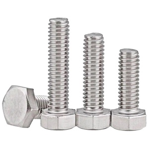Suruburi cap hexagonal, DIN 933 INOX A4 M4x10, 100 bucati - Img 2