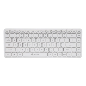 Tastatură fără fir Tellur, Mini, Alb