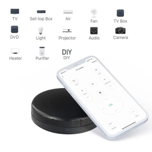 Telecomandă WiFi IR Tellur Smart, senzor temperatură și umiditate, USB C, Negru - Img 6