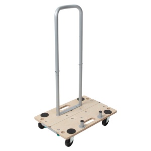 Transportor pe role Wolfcraft FT 350 B, pentru mobila, separabil, cu opritori si maner, sarcina maxima 300 kg - Img 1