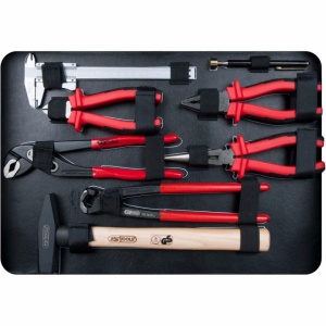 Troler cu scule universale, 1/4" + 1/2", 130 piese - Img 6
