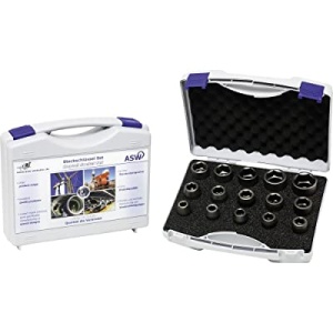 Trusa 15 piese ASW capete chei tubulare de impact 1/2 inch
