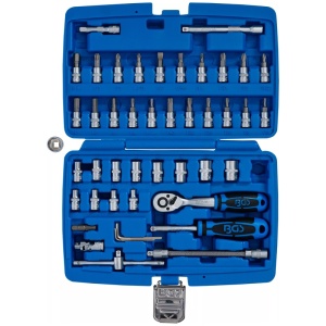 Trusa 46 piese chei 1/4" + varfuri - Img 2