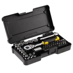 Trusa compacta 37 piese Stanley STMT82672-0, 1/4" - Img 1