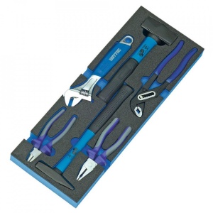 Trusa de scule Heytec, tip consola cu 5 module, 96 piese - Img 4