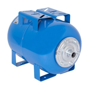 Vas de expansiune orizontal Wassertechnik WTH25BLUE, apa rece, volum 24 l, presiune maxima 10 bar - Img 1