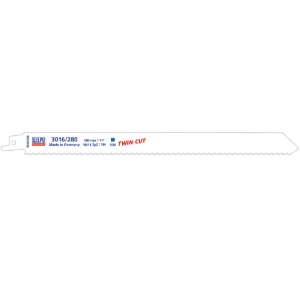 3016/280 Twin Cut Panza Bi-Metal pentru fierastrau sabie pentru lemn cu cuie si metal / 5 bucati, DIM 280 x 19 x 0.9 mm