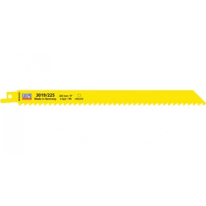 3019/225 Panza HCS/CV pentru fierastrau sabie pentru lemn / 5 bucati, DIM 225 x 19 x 1.05 mm