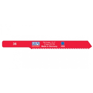36 Panza HSS pentru fierastrau vertical, prindere Fein, pentru metal / 5 bucati, DIM 76.5 x 7.4 x 1.0 mm