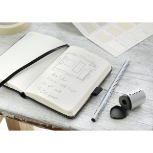 Ascuțitoare plastic simplă cu container mini grip 2001 gri Faber-Castell - Img 6