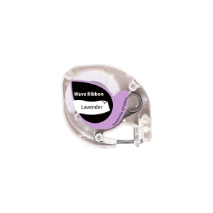 Banda etichete satin AIMO 12mm x 2m, negru violet, margini ondulate, doar pentru AIMO P12PRO, Q5-WRV31 - Img 1