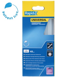 Baton silicon profesional Rapid Universal transparent, O12mm x 190mm, baza EVA, 48 buc cutie 5001411 - Img 2