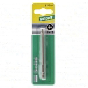 Bit surubelnita Wolfcraft 1242000, PH2, lungime 89 mm - Img 2