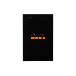 Blocnotes 11 x 7 cm, capsat, 80 file, N°14, Rhodia Basic, black
