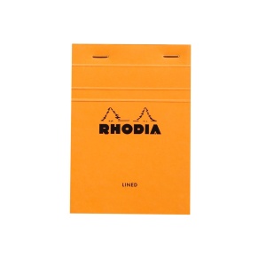 Blocnotes capsat N13 10,5 x 14,8 cm 80 file Rhodia Orange