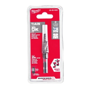 Burghie în trepte SHOCKWAVE™ IMPACT DUTY Milwaukee ShW 4 to 12 mm, 1 mm steps - Img 2