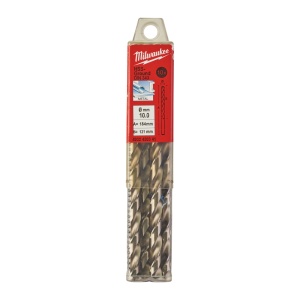 Burghie lungi MILWAUKEE HSS Ground pentru metal - DIN 340 Ø 10x121x184 mm - set 10 buc - Img 2