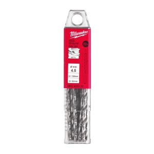 Burghie lungi MILWAUKEE HSS Ground pentru metal - DIN 340 Ø 4.5x82x126 mm - set 10 buc - Img 2