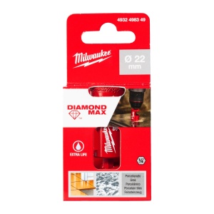 Burghiu ceramică MILWAUKEE Diamond Max 22mm - Img 2