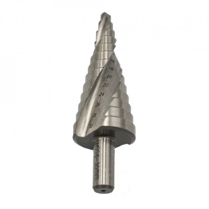 Burghiu în trepte elicoidal, HSS 6-30MM, 13 trepte