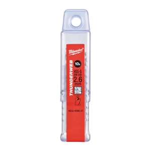 Burghiu metal MILWAUKEE THUNDERWEB - DIN 338 Ø 2.6x30x57 mm - set 10 buc - Img 2