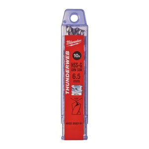 Burghiu metal MILWAUKEE THUNDERWEB - DIN 338 Ø 6.5x63x101 mm - set 10 buc - Img 2