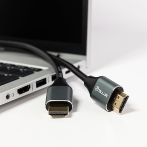 Cablu High Speed HDMI 2.0 Tellur, 4K, 18Gbps, tată-tată, Ethernet, aurit, 3m, negru - Img 4