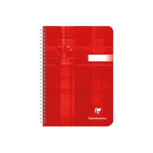 Caiet A5, cu spirală, 50 file, Clairefontaine, liniatură franceză
