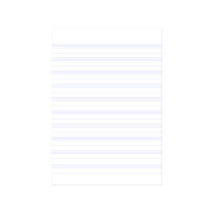 Caiet muzică A4 capsat, 24 file, 10 portative, Metric, Clairefontaine - Img 3