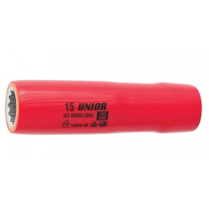 Cap cheie tubulara lunga Unior 190/2LVDEDP 1/2" izolat la 1000 V, DIM 13 mm